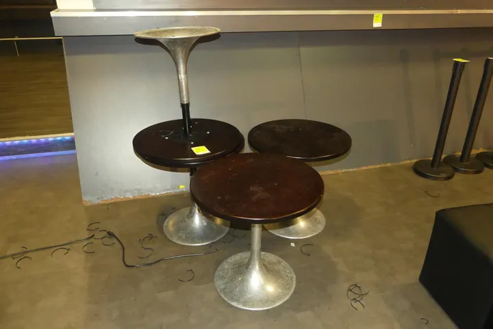 4x Tisch, rund